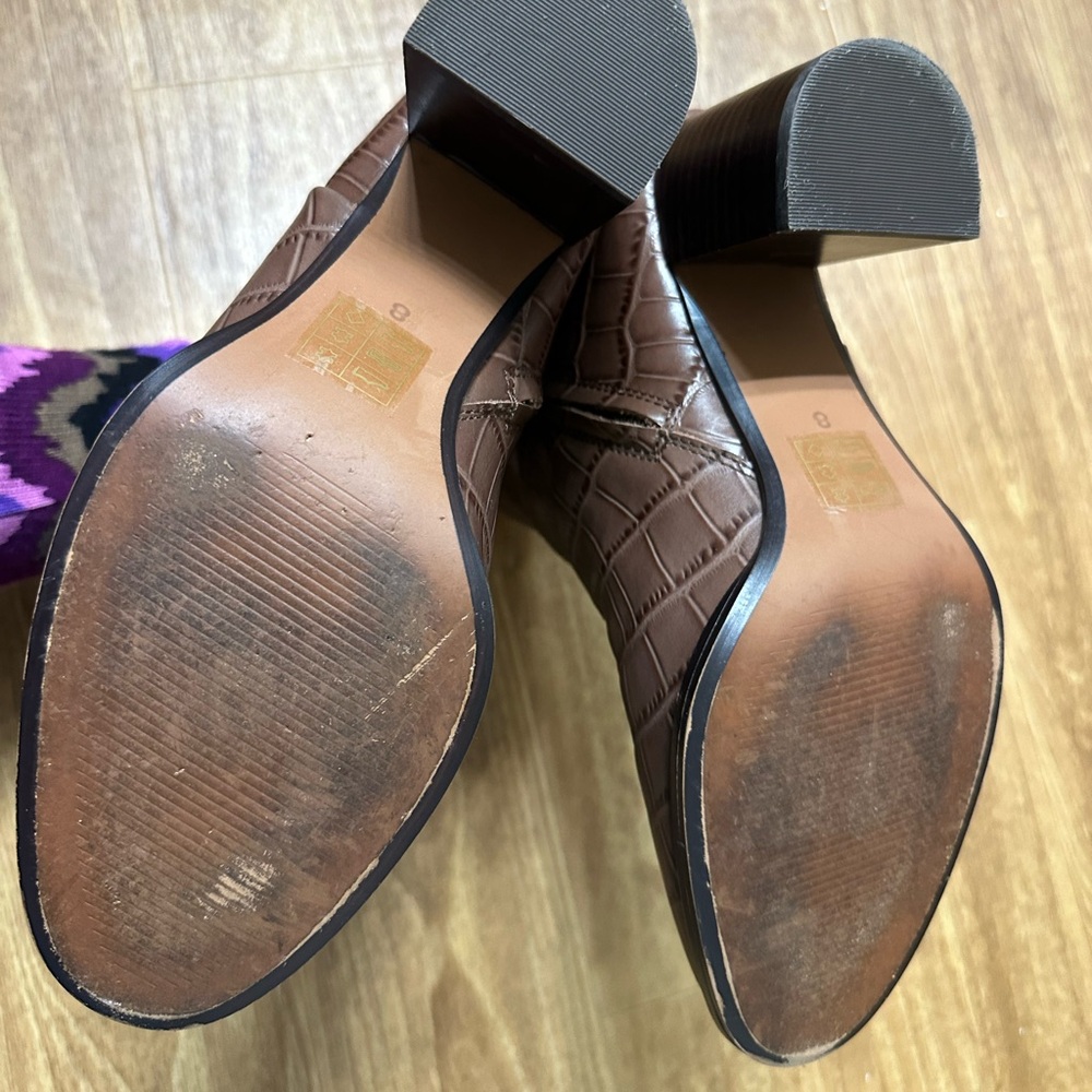 Mira croc embossed ankle boots - Picture 7 of 10